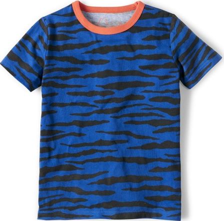 Mini Boden, 1669[^]34527721 Printed T-shirt Sail Blue/Slate Tiger Mini
