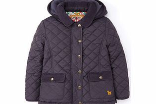 Mini Boden Quilted Jacket, Grey,Blue 34191650