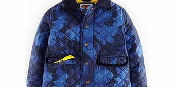 Mini Boden Quilted Jacket, Navy Britoflage 34589069