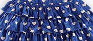 Mini Boden Ruffle Jersey Skort, Jewel Blue Sweetheart