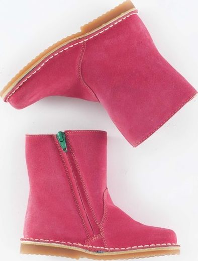 Mini Boden, 1669[^]34927467 Short Leather Boots Light Rose Suede Mini Boden,