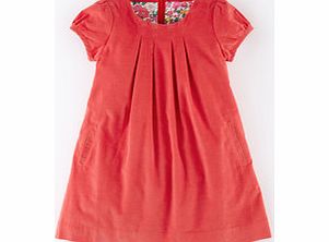 Simple Cord Dress, Red,Fountain