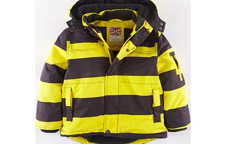 Mini Boden Snowboard Jacket, Safety Yellow/Grey 34181586
