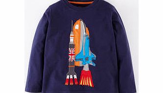 Mini Boden Space T-shirt, Cadet Blue Shuttle 34330324