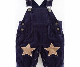 Mini Boden Star Patch Cord Dungarees, Blue 34243527