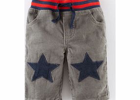 Mini Boden Star Patch Cord Trousers, Elephant 34190165