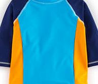 Mini Boden Surf Rash Vest, Blue Colourblock 34486589