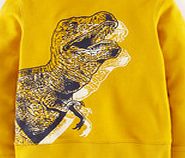 Mini Boden Sweatshirt, Ochre Marl/Dinosaur 34519405