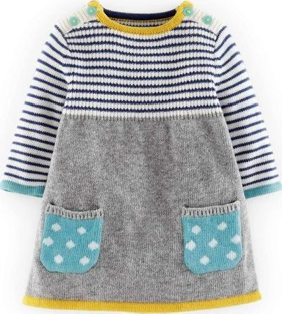 Mini Boden Sweet Knitted Dress Grey Mini Boden, Grey 34545384