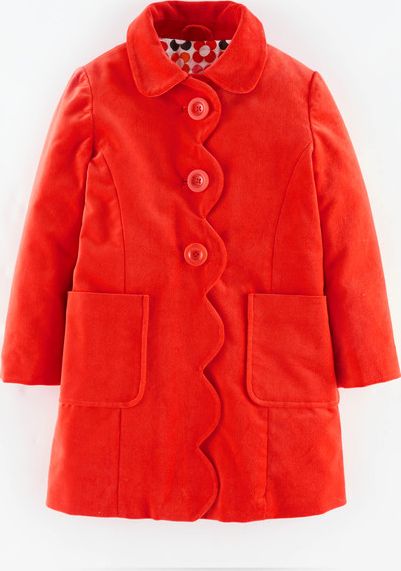 Mini Boden, 1669[^]34991091 Velvet Sixties Coat Retro Red Mini Boden, Retro