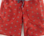 Mini Boden Washed Sweatshorts, Red/Slate Star 34592212