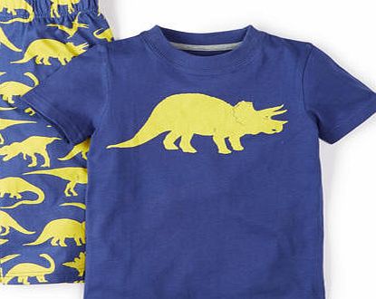Mini Boden Wildlife Pyjamas Soft Navy Jurassic Mini Boden,