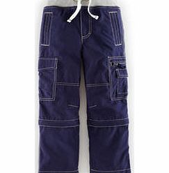 Mini Boden Zip-off Cargos, Blue,Basil,Goldfish,Blaze