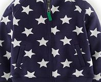 Mini Boden Zip Through Sweatshirt, Navy Star 34519702