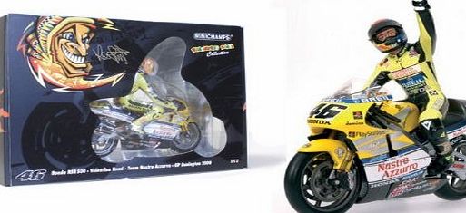 Minichamps 1/12 Scale Die-Cast Collectors Motorbike and Riding Figurine Set 122 006196