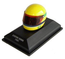 Minichamps 1:8 Scale Arai Kart Helmet 1981 - A.Senna