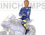 Minichamps 1:12 Scale Scale Valentino Rossi 2004 Sitting Figure Without Sunglasses