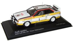 1:43 Scale Audi Quattro Winner Monte Carlo Rally 1984 - Ltd Ed 3-024 pcs - Rohrl / Geistdorfer