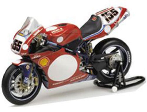 Minichamps Die-cast Model Ducati 998 R (Ben Bostrom) (1:12 scale in Red)