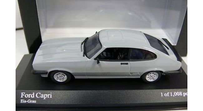 Minichamps Ford Capri MkIII 1982 Grey 1:43 Scale Diecast Model
