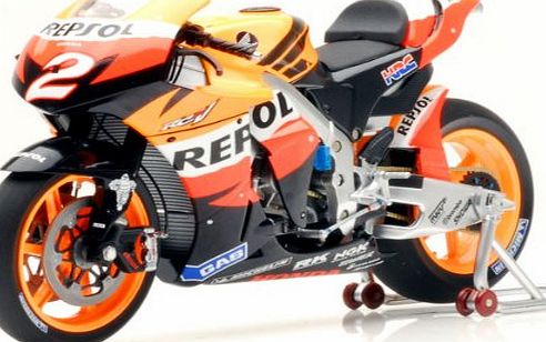Minichamps Honda RC212V (Dani Pedrosa MotoGP 2008) in Repsol Livery (1:12 scale) Diecast Model Motorbike