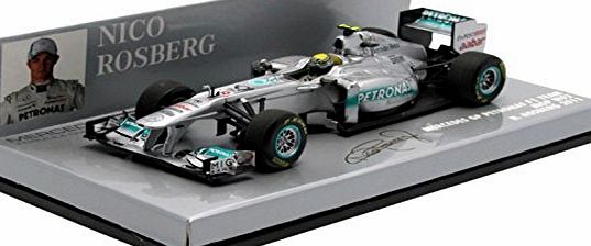 Minichamps Mercedes F1 Team MGP W02 2011 Race Version - Nico Rosberg 1/43 Scale Die-Cast Collectors Model