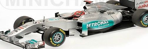 Minichamps Mercedes Petronas W02 (Michael Schumacher 2011 Showcar) Diecast Model Car