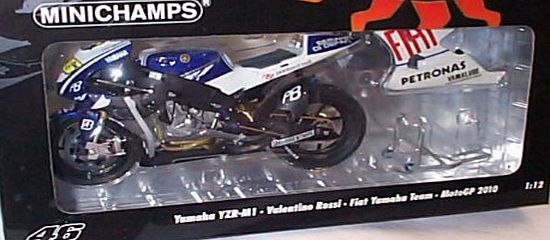 Minichamps  yamaha YZR-M1 valentino rossi fiat yamaha team moto GP 2010 bike 1.12 scale diecast model