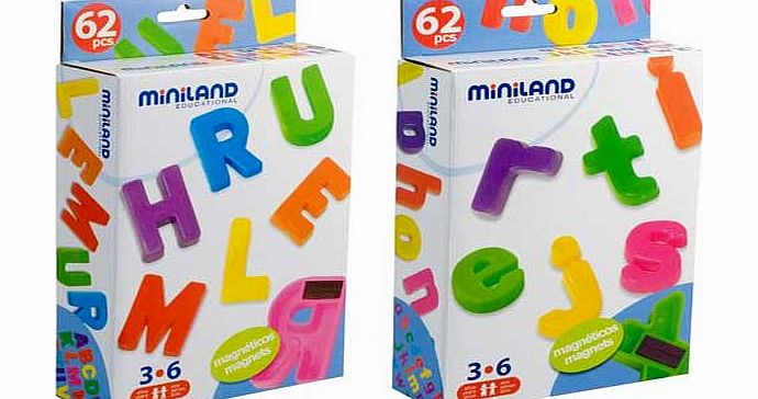 Miniland Educational Magnetic Uppercase and Lowercase Letters Set