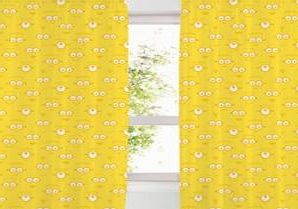 Minion Made Yellow Pencil Pleat Curtains