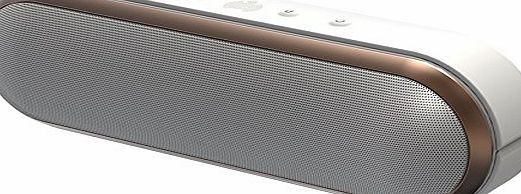 Ministry of Sound Audio S Plus (IPX4) Splash Proof Portable Rechargeable Wireless Bluetooth Speaker Sound System with Built-In Speakerphone, Aluminium Stand and Carry Strap Compatible with iOS and And