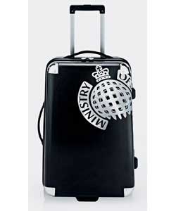 Ministry of Sound Set of 2 Black Hard Trolley Cases 21/25in