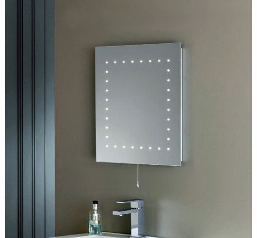 MiniSun Modern Ultra Slim Illuminated LED Bathroom Bevelled Wall Mirror Light - IP44 Rated