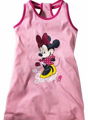 Minnie Mouse Disney Minnie Mouse Girls Pink Sun Dress - 3-4