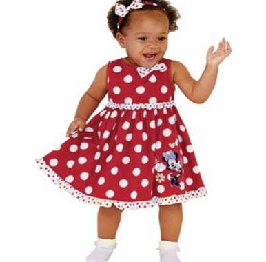 Minnie Mouse Disney Minnie Mouse Girls Red Frill Dress -