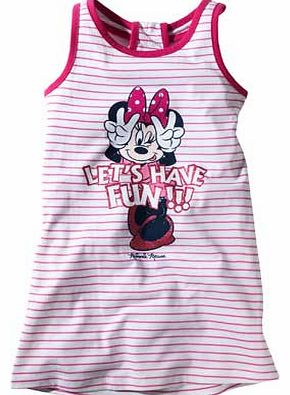 Disney Minnie Mouse Girls Stripe Sun Dress -