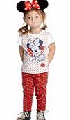 Girls Minnie Mouse 2 Pack T-Shirts