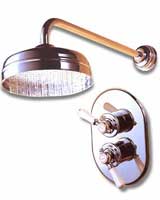 Mira Crescent Thermostatic Chrome Built-In Shower with 6&quot; Head