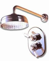 Mira Crescent Thermostatic Chrome Built-In Shower with 6 Head