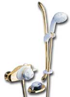 Mira Excel - Thermostatic Shower EV - White & Gold