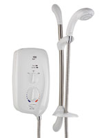 Sport Thermostatic Electric Shower 9kw White and Chrome