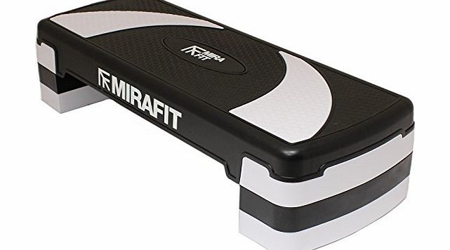MiraFit 3 Level Aerobic Exercise Stepper Board - Adjustable Height