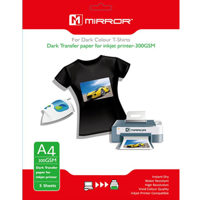 Dark T-shirt Transfer paper for inkjet