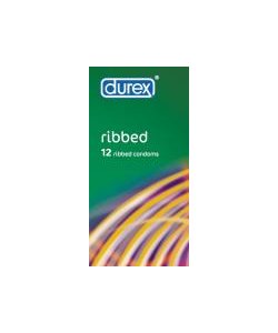 DUREX RIBBED CONDOMS X 12
