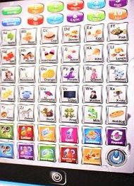 Misha Childrens Educational Toy Laptop Mini IPAD Shape (Blue)