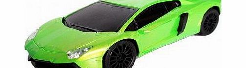 Misha RC LAmborghini Veyron Radio Remote Control Car Led Lights 1:10 Scale (Green)