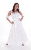 Miso A-Line Chiffon Overlay Bridesmaids Dress - White - Medium