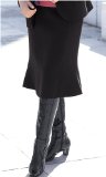 Miso Penny Plain - Black 12short Crepe Skirt