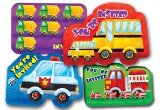 MISS PARTYS PARTY BITS N BOBS PARTY WHEELS PARTY INVITATION CARDS X 8 - FIRE ENGINE, FARM TRACTOR, POLICE CAR, SCHOOL BUS PARTY SUPPLIES AND PRODUCTS