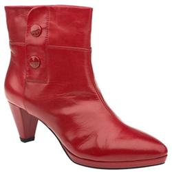 Female Ixty Lory Leather Upper Casual in Red